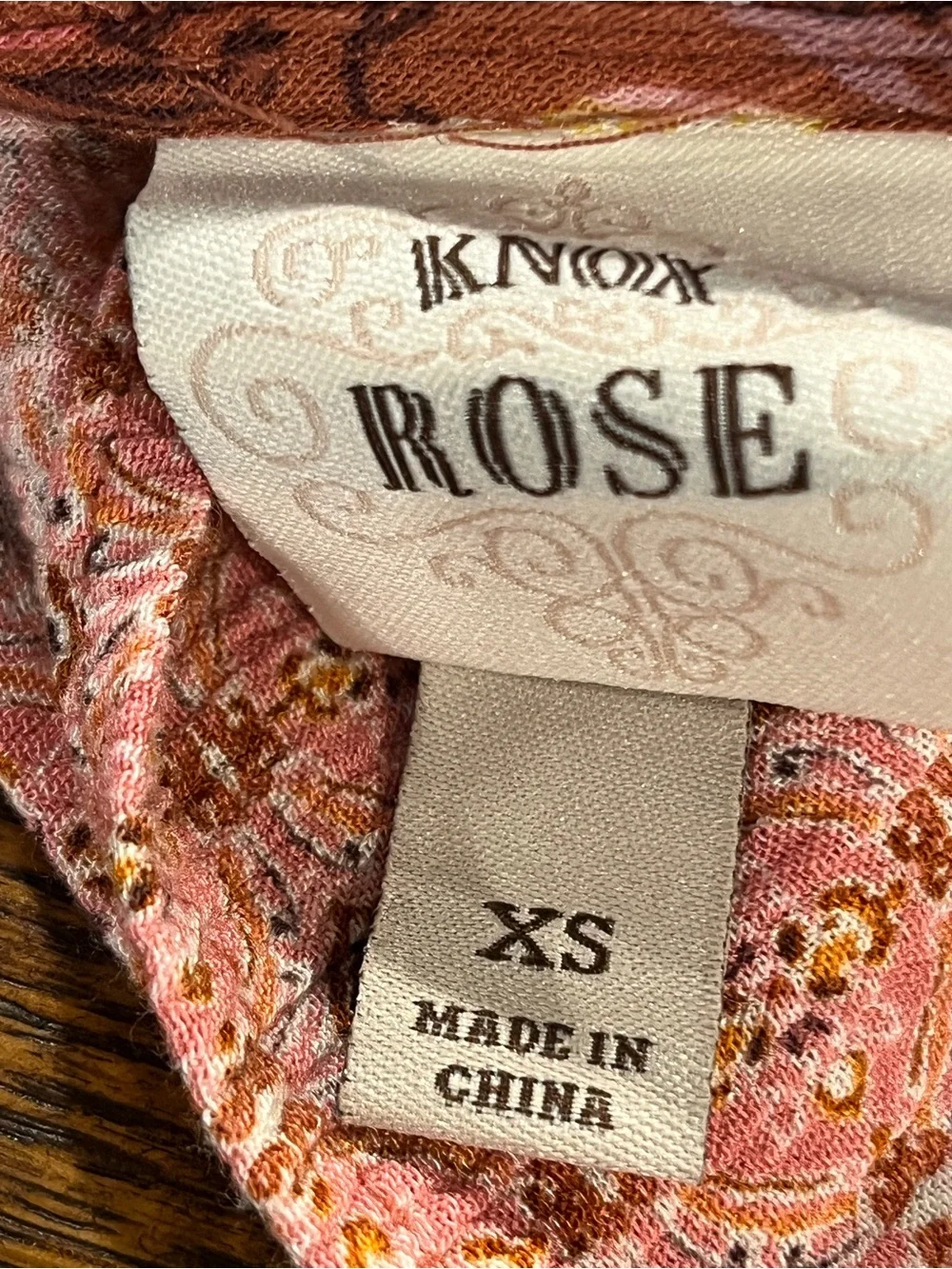 Knox Rose short sleeves Floral V-Neck‎ mini Dress size extra small
